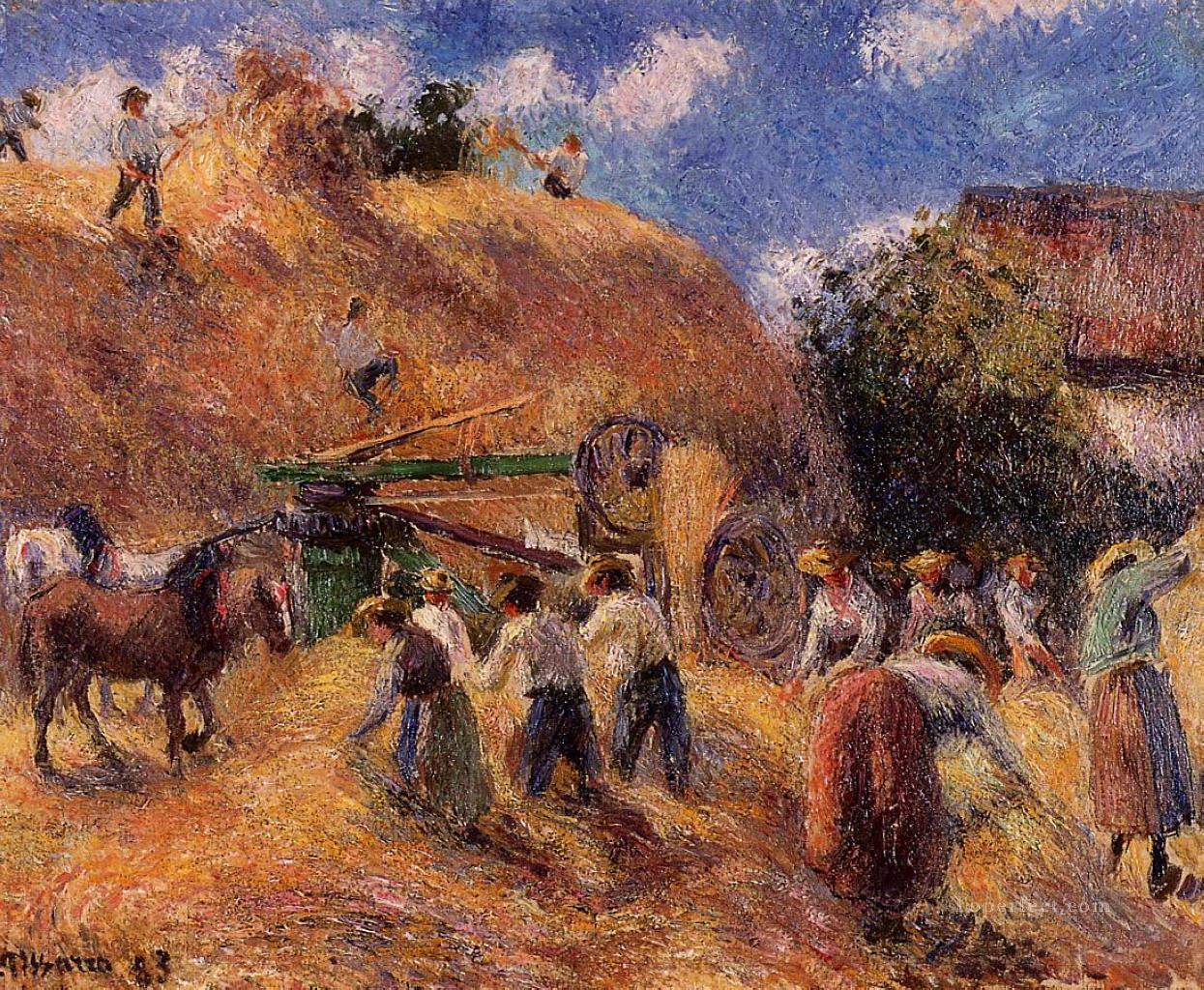 収穫 1883年 カミーユ・ピサロ油絵